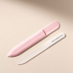 Kia-Charlotta Glasnagelfeile mit Samthülle Pink, Nachhaltig 100% aus Glas