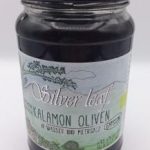 Kalamon Oliven ohne Stein in Wasser und Meersalz