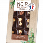 DARK CHOCOLATE TABLET 70% WITH HAZELNUTS