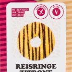 Reis Ringe Zitrone mit Schokolade, glutenfrei