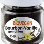 Bourbon-Vanille im Glas, gemahlen, Bio