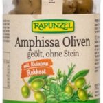 Oliven Amphissa mit Kräutern, ohne Stein geölt