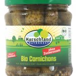 Bioland Bio-Cornichons ohne Zuckerzusatz 370 ml Gl. MARSCHLAND