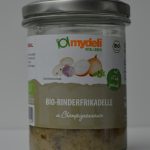 Bio Rinderfrikadelle in Champignonsauce