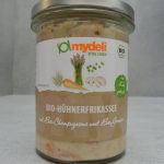 BIO Hühnerfrikassee mit BIO-Champignons und BIO-Gemüse im Glas