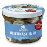 Bio-Weichkäse in Öl mit Bruschetta