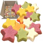 Bunte Nasch Marzipan Sterne , UNVERPACKT