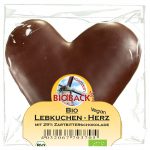 Lebkuchenherzen mit Zartbitterschokolade