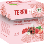 Terra Tee Bio Früchtetee Erdbeer Johannisbeer