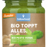 Bio Pesto mit Basilikum und Cashewkernen