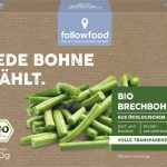 Bio Brechbohnen, blanchiert, tiefgefroren.