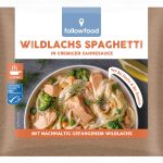 MSC Wildlachs Spaghetti in cremiger Sahnesauce mit Bio Pasta & Bio Gemüse