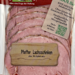 Bio-Pfeffer-Lachsschinken, geschn., 70g, SB, kbA