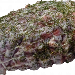Bio-Lammrollbraten in Buttermilchbeize
