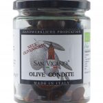 San Vicario Oliven condite mit Knoblauch und Peperoncini