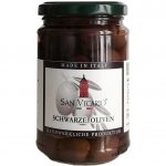 San Vicario Oliven schwarz ohne Stein