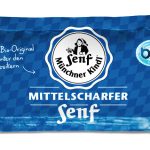 Senf mittelscharf Bio Münchner Kindl Portionsbeutel 