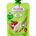 Bio-Fruchtpüree Birne, Apfel, Hirse