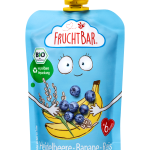 Bio-Fruchtpüree Heidelbeere, Banane, Reis
