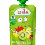 Bio-Fruchtpüree Kiwi, Apfel, Birne, Banane