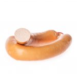 Fleischwurst im Ring mit Knoblauch