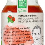 Tomaten-Suppe mit Olivenöl und mediterranen Kräutern