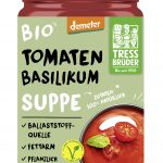 vegane Bio Demeter Tomaten-Basilikum Suppe