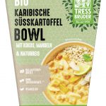 Bio Karibische Süßkartoffel Bowl mit Kokos, Mandeln und Naturreis