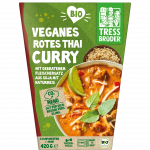 veganes Bio Rotes Thai Curry mit Soja und Naturreis