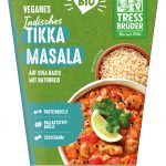 veganes Bio Curry Tikka Masala auf Basis von Soja mit Naturreis