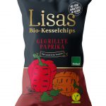 Lisas Bio-Kesselchips Typ Gegrillte Paprika 125g