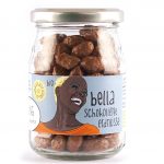 Bella - schokolierte Erdnüsse - bio, glutenfrei - im Pfandglas