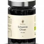 Ölkännchen Schwarze Oliven Thrumba (mit Stein), GR im 180g-Glas 