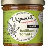 Tomate-Basilikum Bioaufstrich mit Hanfsaat