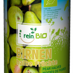 Bio-Birnen, halbe Frucht, leicht gezuckert