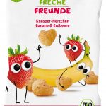 FF Bio Knusper-Herzchen Banane & Erdbeere