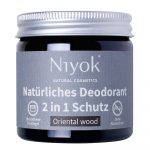 NIYOK - Crème Déodorante Anti-Transpirante 2 en 1 : Bois d´Orient