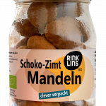 Schoko-Zimt Mandeln im Pfandglas