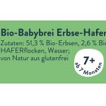 Bio Baby Beikost Erbse-Hafer