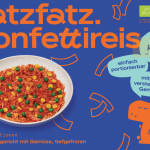 Konfettireis , Vegetarischer Bio Reis mit Gemüse
