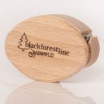 yaweco Black Forest Line Zahnseidenbox aus Holz von heimischen Hölzern