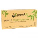 pandoo Bambus Toilettenpapier, 8 Rollen, 3-lagig