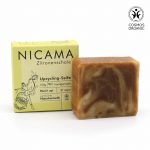 NICAMA Upcyclingseife mit Peelingeffekt - Zitronenschale