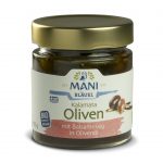 MANI Kalamata Oliven mit Balsamessig in Olivenöl