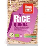 Dünne Reiswaffeln mit Quinoa