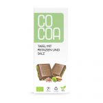 Cocoa Weiße Tafel mit Pistazien und Salz