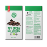 Dunkle Schokolade mit Kakaonibs, 72%, bio & fair, 83g