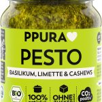 BIO Pesto Basilikum, Limette und Cashews 