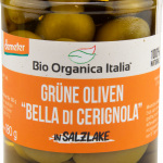 Bio Organica Italia ´´Bella di Cerignola´´ grüne OLIVEN in Salzlake DEMETER 280 g