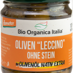 Bio Organica Italia Schwarze OLIVEN LECCINO in Olivenöl nativ extra 